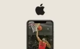 iPhone playing a football game